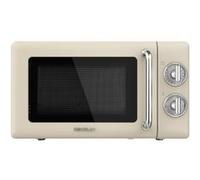 Cecotec Micro-ondes Proclean 3010 Retro – 20 L, 700 W, 6 niveaux, minuterie 30 min – Beige