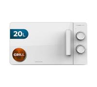Cecotec Micro-ondes Avec Gril Proclean 3120 Flatbed. Capacité 20L, 700W, 6 niveaux, gril de 800W, porte FullWhite, cuisson rapide et dorée, technologie 3DWave pour des résultats parfaits