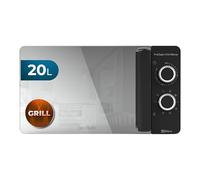 Cecotec Micro-ondes avec Gril ProClean 3140 Mirror. Capacité de 20 L, Revêtement Ready2Clean, 700 W de Puissance, Gril 800 W, 6 niveaux, Minuterie 30 minutes, Mode Décongeler , Finition Noir.