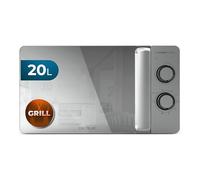 Cecotec Micro-ondes Avec Gril Proclean 3160 Flatbed Mirror. Capacité 20L, 700W, 6 niveaux, gril de 800W, design miroir et métallique, avec technologie 3DWave pour une cuisson uniforme et dorée