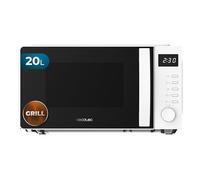 Cecotec Micro-ondes avec Grill Proclean 5105 White. 700W, 20L, Technologie 3DWave, Grill, 5 Niveaux de Puissance, Minuterie 30 Min, Décongélation, Écran avec Horloge, Gratins Parfaits