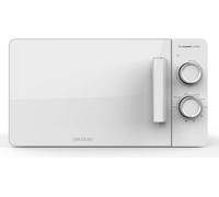 Cecotec Micro-ondes de 20L Proclean 3120 à plat. Puissance de 700W et grill de 800W, design compact, intérieur céramique, mode décongélation, minuterie 30 min, technologie 3Dwave