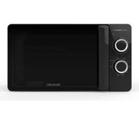 Cecotec Micro-ondes de 20L Proclean 3130 à plat. Puissance de 700W et grill de 800W, design compact, intérieur céramique, mode décongélation, minuterie 30 min, technologie 3Dwave