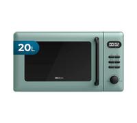 Cecotec Micro-ondes Digital avec Grill de 20L Proclean 5110 Green. 700W en 6 Niveaux et Grill de 800W, Mode Décongélation, Signal de Fin de Cuisson, Lampe Intérieure, Minuteur 30', Design en Vert.