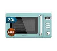 Cecotec Micro-Ondes Digital avec Grill Proclean 5110 Retro Vert. 20 L, 700 W en 5 niveaux, minuterie jusqu'à 60 min, 8 programmes et mode dégivrage, design vert vintage