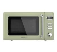 Cecotec Micro-Ondes Digital avec Grill Proclean 5110 Retro Vert. 20 L, 700 W en 5 niveaux, minuterie jusqu'à 60 min, 8 programmes et mode dégivrage, design vert vintage G