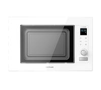 Cecotec Micro-Ondes Encastrable avec Grill Grandheat 2090 Encastrable Touch White, 1200 W, 21 Litre, Numérique, Tactile, Tactile, 8 Fonctions, Minuterie, Intérieur Revêtu de Céramique, Blanc
