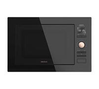 Cecotec Micro-ondes encastrable numérique et tactile GrandHeat 2500 Built-in Touch SteelBlack, 900 W de puissance. 25 L, gril de 1000 W, 8 fonctions préréglées, Minuterie (Noir/Rose)