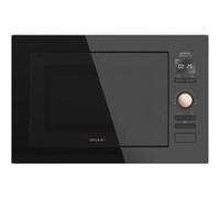 Cecotec Micro-ondes encastrable numérique et tactile GrandHeat 2500 Built-in Touch SteelBlack, 900 W de puissance. 25 L Noir G