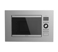 Cecotec Micro-ondes encastrable numérique GrandHeat 2090 Built-in Steel. 800 W de Puissancesur 5 niveaux, 20 L de capacité, Gril 1000 W, 8 fonctions préconfigurées, Minuterie