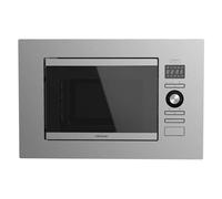 Cecotec Micro-ondes encastrable numérique GrandHeat 2090 Built-in Steel. 800 W de Puissancesur 5 niveaux, 20 L de capacité, Gril 1000 W, 8 fonctions préconfigurées, Minuterie