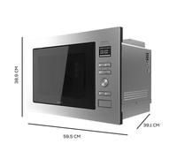 Cecotec Micro-ondes GrandHeat 2590 Built-In Steel Black