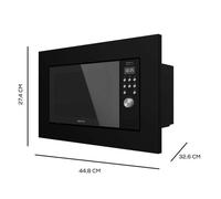 Cecotec Micro-ondes Intégré GrandHeat 2090 Built-In Touch White. 800 W, 20 L, Gril 1000 W