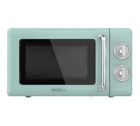 Cecotec Micro-ondes Mécanique avec Grill de 20 L Proclean 3110 Retro Vert: 700 W 6 Niveaux Minuterie Décongélation