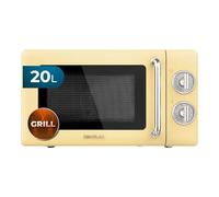 Cecotec ProClean 3110 Micro-ondes Rétro avec Grill 20L 700W Jaune