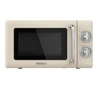Cecotec Micro-ondes Proclean 3010 Retro – 20 L, 700 W, 6 niveaux, minuterie 30 min – Beige