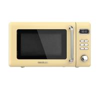 Cecotec Micro-ondes Numérique avec Grill de 20 L Proclean 5110 Retro Jaune: 700 W 5 Niveaux Minuterie 8 Programmes