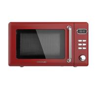 Cecotec Micro-ondes Numérique avec Grill de 20 L Proclean 5110 Retro Rouge: 700 W 5 Niveaux Minuterie 8 Programmes