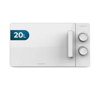 Cecotec Micro-ondes Proclean 3020 Flatbed. Capacité 20L, 700W, 6 niveaux, technologie 3DWave, gril halogène de 800W, design compact et moderne pour une cuisson parfaite et uniforme