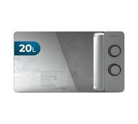 Cecotec Micro-ondes Proclean 3060 Flatbed Mirror. Capacité 20L, 700W, 6 niveaux ajustables, cavité plate pour grands plats, design miroir et métallique, technologie 3DWave pour une cuisson uniforme