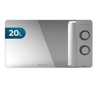 Cecotec Micro-ondes ProClean 3060 Gray Mirror. Capacite de 20 L, Revetement Ready2Clean, 700 W de Puissance, 6 Niveaux de Fonctionne