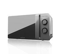 Cecotec Micro-ondes ProClean 3160. Revêtement Ready2Clean pour Un Meilleur Nettoyage, Technologie 3D WAVE, Grill 800 W, 20 L. Design élégant avec Porte, 6 Niveaux, Argenté Miroir.