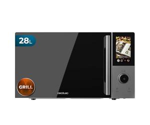 Cecotec Micro-ondes Professionnel Convection 2800 Touch 28L Gril 1200W | 900W Micro-ondes, 1200W Gril, 2200W Convection, 8 Programmes, Plateau 315mm, Minuterie 60min