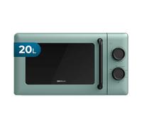 Cecotec Micro-ondes Rétro avec Gril 20L Proclean 3110 Green | Mécanique, 700W Microondes + Gril 800W, 8 Programmes, 6 Niveaux de Puissance, Minuteur jusqu'à 60 min, Sécurité Enfants