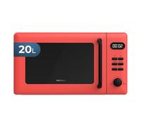 Cecotec Micro-ondes Digital avec Grill de 20L Proclean 5110 Red. 700W en 6 Niveaux et Grill de 800W, Mode Décongélation, Signal de Fin de Cuisson, Lampe Intérieure, Minuteur 30', Design en Rouge.