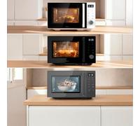 Cecotec Micro-ondes sans Plateau Proclean Flatbed Inverter Pro Silver. 800W, 20L, Technologie Inverter et Flatbed, Cuisson