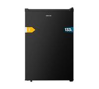 Cecotec Mini Frigo Bolero CoolMarket TT 133 L Black. Mini Réfrigérateur 133L, porte réversible, dégivrage automatique, LED,classe énergétique E, rangement optimisé avec étagères et tiroir Crisper Box