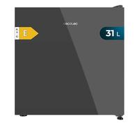 Cecotec Mini Frigo Bolero CoolMarket TT 31 Dual Grey Glass E.Mini Réfrigérateur Capacité 31L, transformable en réfrigérateur/congélateur, contrôle mécanique, classe E, plateau amovible.