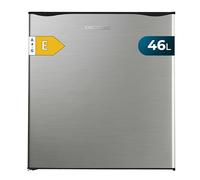 Cecotec Mini Frigo GrandCooler 20000 L SilentCompress Inox E. Réfrigérateur Compact Capacité de 46L, porte personnalisable, finition en acier inoxydable, classe énergétique E. Pour tous les espaces.