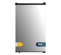 Cecotec Mini Réfrigérateur Bolero CoolMarket TT 114 L Inox.Mini Frigo Capacité de 114L, design compact dégivrage automatique, 3 étagères et lumière LED pour un rangement optimal.