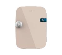 Cecotec Mini Réfrigérateur Bolero MiniCooling Río Cream 4L, Fonctionnement 12V-220V, Compatible avec voitures et caravanes, Fonction de refroidissement et de chauffage, Plage de température 5-65º