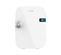 Cecotec Mini Réfrigérateur Bolero MiniCooling Río White 4L, Fonctionnement 12V-220V, Compatible avec voitures et caravanes, Fonction de refroidissement et de chauffage, Plage de température 5-65º