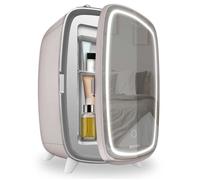 Cecotec Mini-réfrigérateur cosmétique de 6 L Bamba CoolingBeauty 6000 Mirror Rose. Porte extérieure avec miroir