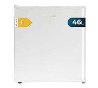 Cecotec Mini Réfrigérateur GrandCooler 20000 L SilentCompress White E. Capacité 46L, porte personnalisable, classe énergétique E, compact 48x45x48,7 cm. Idéal pour petits espaces!