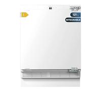 Cecotec Mini-réfrigérateur intégrable 121 L Bolero CoolMarket TT BI 121 Blanc. Hauteur 81,8 cm et largeur 59,5 cm, Tiroir de congélation, Congélation rapide, Porte réversible, Température réglable