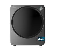 Cecotec Mini Sèche-Linge à Évacuation 2,5 kg Bolero DressCode Dry 3150V Dark. 950 W, 6 Programmes, Commande Knob Intuitive, Séchage Rapide et Efficace, Idéal pour les Petits Espaces, Dark Grey
