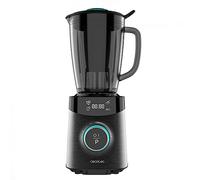 Cecotec Mixeur à pichet Power Black Titanium 1800 Advance 1800 W acier inoxydable, lame de 8, blender en verre. Capacité de 1,8 L. 4 programmes et 10 vitesses. Comprend un filtre