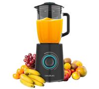 Cecotec Mixeur à Smoothie Power Black Titanium 2300MAX Mix Go. Puissance Maximale de 2300W, Capacité de 1,5L, 5 Vitesses, 6 Lames avec Revêtement en Titane Noir et Pichet Résistant à la Chaleur