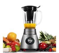 Cecotec Mixeur-blender avec verre Power Titanium 1250W avec filtre pour jus, en acier inoxydable, verre fondu thermorésistant et lames en titane. (Mécanique, 1800 W)