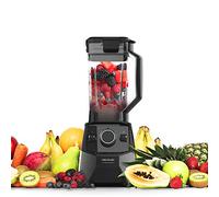 Cecotec Mixeur-blender Power Black Titanium 1000. 1000 W, Lame de 6 feuilles revêtues en titane noir, Bol en verre fondu d’1,5 L (2000 W, Nègre)