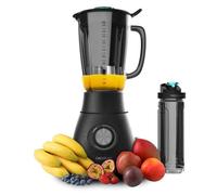 Cecotec Mixeur-blender Power Black Titanium 1800 Go de 1800 W, Noir. avec une lame de 6 feuilles revêtues en titane. Capacité de 1,8 L. 5 vitesses et vitesse turbo