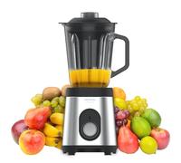 Cecotec Mixeur-blender Power Black Titanium 1800MAX Inox,1800W Puissance Maximale, 6 Lames avec Revêtement en Titane Noir, Carafe de 1,5 L, 5 Vitesses + Fonction Pulse et Bouchon Distributeur