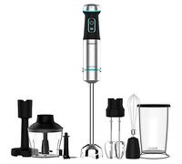 Mixeur plongeant Cecotec Power TitanBlack 1200 XL PerfectCream & Crush Mixeur Acier Noir, Puissance 1200 W Noir G