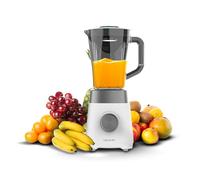 Cecotec Mixeur Power Black Titanium 1300Max W. 1300 W, 2 vitesses, 4 lames avec revêtement en titane noir, pichet de 1,5 L, fonction d'impulsion pour déchiqueter et pulvériser, pic à glace