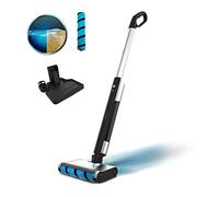 Cecotec Mop Électrique FreeGo Wash. 40W, Autonomie 30 mins, Rouleau Absorbant Wet Jalisco, Réservoir d'eau Propre 420 ML et Réservoir d'eau Sale 150 ML, Pulvérisateur Automatique, Base autonettoyante