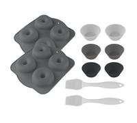 Cecotec Moules en silicone Cecofry SweetBake Pack Accessories. Polyvalents, sans BPA, pour préparer 4 beignets ou 6 muffins. Accessoires pratiques, pinceaux en silicone inclus.